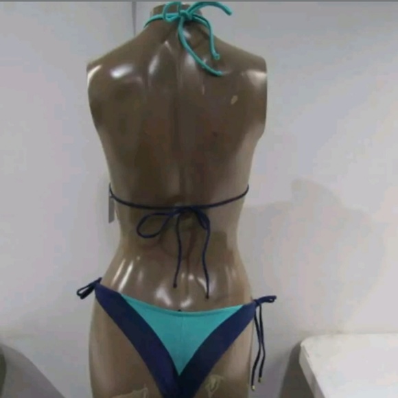 Lenny Neimeyer 2 Pce String Bikini Green Sea US M - Picture 4 of 6